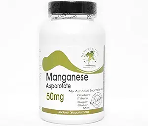 Mangaani Asporotaatti 50 mg ~ 200 kapselia - Ei lisäaineita ~ Luontolisät