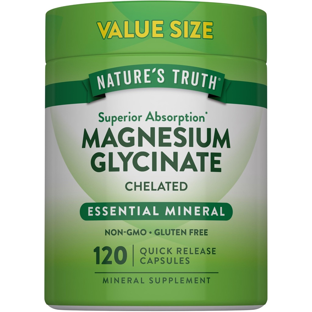 Luonnon totuus Magnesium Glycinate 200 mg ... 120 kapselia...