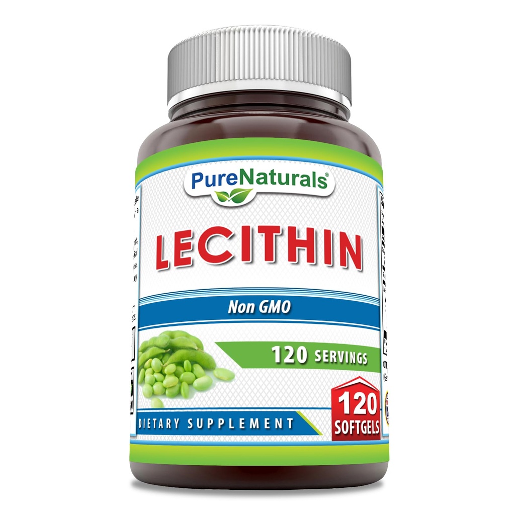 Pure Naturals Lecithin 1200 mg Softgels Supplement 