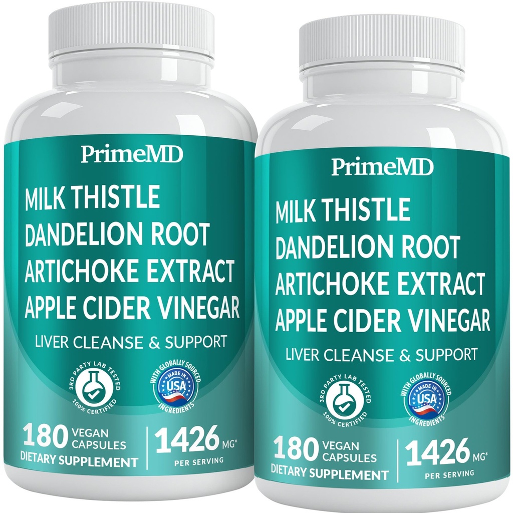 32-in-1 Liver Cleanse Detox ja korjaus maito Thistle, Silymarin, Artisokkauute, Beetroot Powder - Sappirakko täydentää aktiivinen maksan Health Formula - 1426 mg (180ct, pakkaus 2)