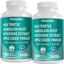 32-in-1 Liver Cleanse Detox ja korjaus maito Thistle, Silymarin, Artisokkauute, Beetroot Powder - Sappirakko täydentää aktiivinen maksan Health Formula - 1426 mg (180ct, pakkaus 2)