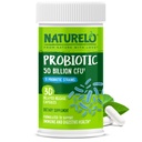 NATURALO Probiootit Dgestive Health - 50 miljardia PMY, 11 kanta Daily Supplement - Boosts Immune System, Viivästynyt julkaisu, 30 kasvissyöjä kapselit