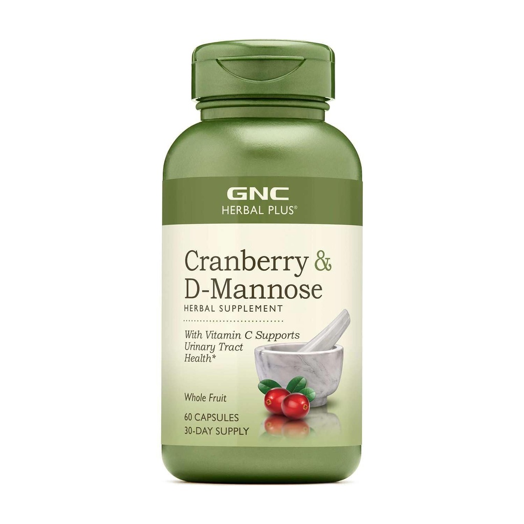 GNC Herbal Plus Cranberry D- Mannose, 60 kapselia