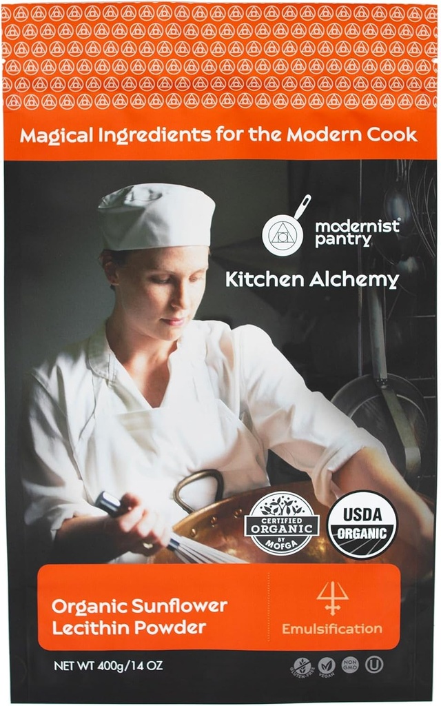 Luomuauringonkukkalesitiinijauhe Gluteeniton Vegan OU Kosher Certified - 400g/14oz