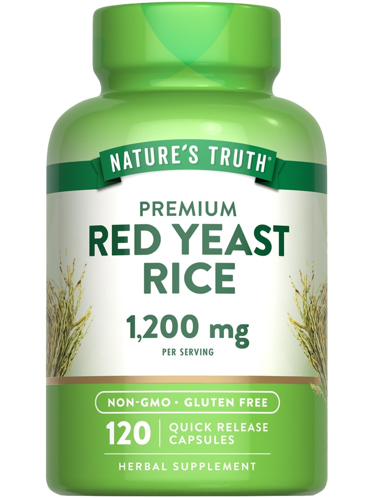 Nature's Truth Red Yeast Rice Capsules 1200 mg 