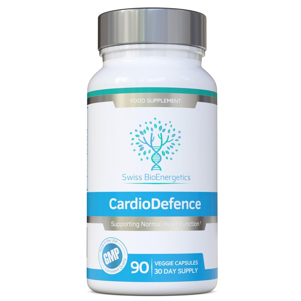 CardioDefence - 90 kapslar - en exakt balans av Q10, D-Ribose, Acetyl L-Carnitine, B-vitaminer och MCT för att bidra till den normala funktionen av hjärtat och minska trötthet och trötthet