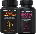 Elintoiminnot Aivojen Booster Plus + Biotiini Complex kapselit