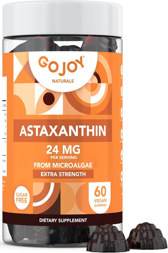 GOJOY NATURALS Astaksantiini Gummies 24mg ... Korkea Potenssi Antioksidantti täydentää...