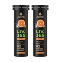 Auric Herbal Liver Support Supplement | Milk Thistle (Silymarin), gurkmeja, vitlök, ingefära för leverhälsa | Avancerad Detox och rengöring Formel för aktiv lever | 40 tabletter | Plant Based Gluten-Free