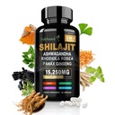 Shilajit för män / kvinnor - Pure Himalayan Organic, Shilajit Capsules med Ashwagandha, kompletterar 60 kapslar Alternativ till Resin, Drops & Gummies