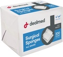 Dealmed 4 "x 4" kirurgiska svampar, 8-Ply, icke-vävda Absorbent Gauze svampar för sårvård, första hjälpen Kits och Medicinska Faciliteter, 200 greve (1)