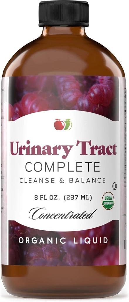 Complete Natural Products Virtsatie Complete 8oz - Liquid Supplement for virtsateiden puhdistus, puolustus, terveys, ja hoito Luomu karpalo & Luomu D- Mannose
