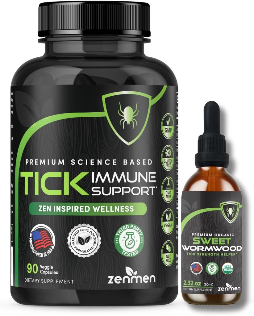 Zenmen Immuunituki Bundle: Tick Immuunituki ja Sweet Wormwood Tincture