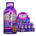 Vitamiini Energy Focus+ Extra Strength Energy Shot Berry 4 pakkaus, 260 mg luonnollinen kofeiini, B-vitamiinit, CoQ10, Aminohapot, tarkennus, tuottavuus ja selkeys, nollasokeri, gluteeniton, 1,93 fl oz