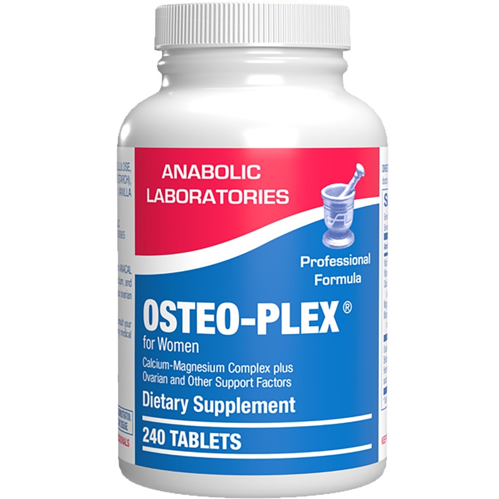 Osteo-Plex Bone Health Supplement for Women - Clinical Formula Bone Strength täydennysosa magnesium Kalsium- D3-vitamiini & Trace Minerals Complex - Helppo niellä Lievä tabletti - 240