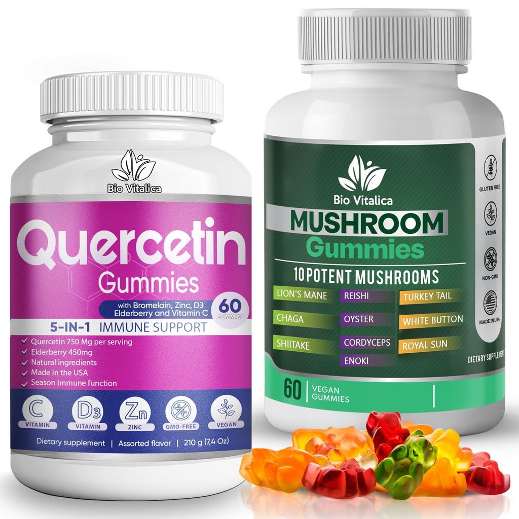 BIO VITALICA Quercetin Gummies & Sieni Gummies (Bundle)