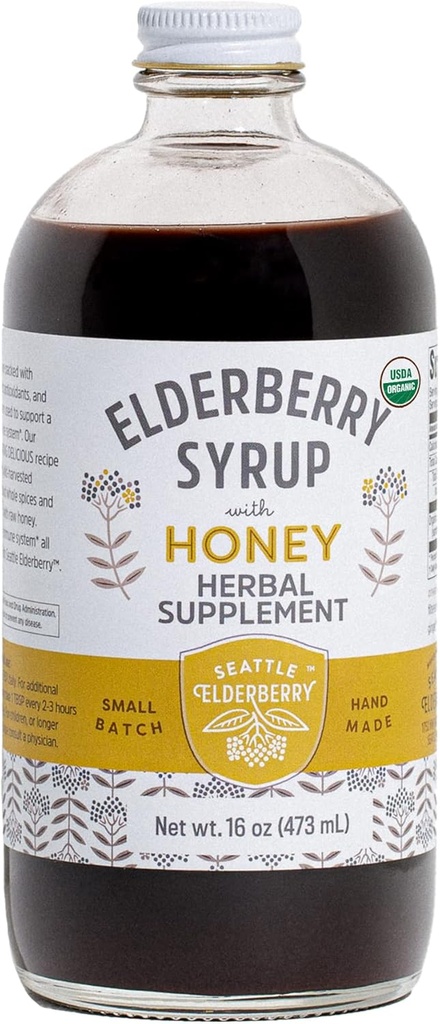 Siirappi Raw Honey ... Herkullinen, gluteeniton kasviperäistä lisäravinteet Potent Immuuni edut valmistettu vain orgaanisia ainesosia pienissä erissä Yhdysvalloissa - 16oz