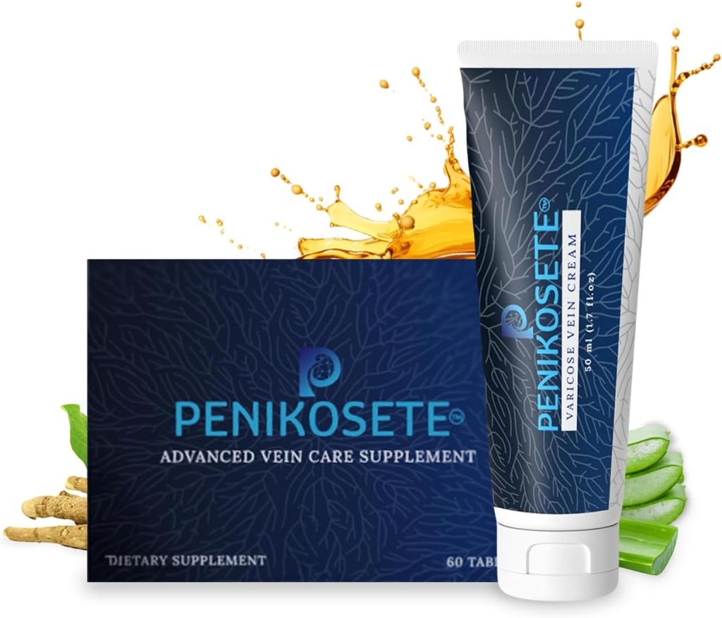 Avancerad Varicose Vein Care Bundle (2 Pack) - 1 Herbal Circulation Support Leg Cream | Amerikas 1: a Ashwagandha Cream | 60 Easy-to-Swallow Punarnava, Turmeric Infused Ayurvedic tabletter.