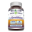 Hämmästyttävä Formula L-Ornithine 1500 Mg per tarjoilu Kasviskapselit täydennysosa ..