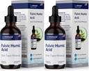 Fulvic Hupparihapponeste. Plant Derived Mineral Drops, yli 75 Trace Minerals for Energy Boost. Jopa 8 kuukautta Supply. Concentration 250%. 2oz Each. 2 pullot.