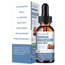 Magnesium Glycinate Liquid Drop - Triple Absorption Supplement för att stödja nerver, sömn, lugn, hjärta, muskler * - Sockerfri med kalium, L-Theanin, Sea Moss, vitamin B, C, D3, K2-1Pack