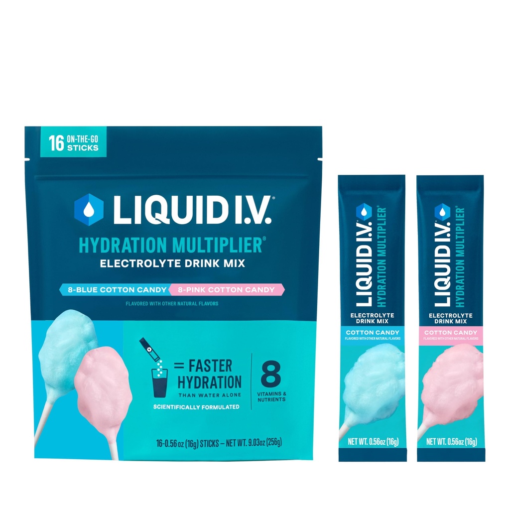 Liquid I.V.® Hydration Multiplier - Hattaraa / Elektrolyyttijauhejuomaa Mix 1 pakkaus (16 tarjoilua)