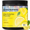 Avainaineet Multivitamiini Elektrolyyttejä Powder No Sugar - Virkistävä sitruunahappo Elektrolyyttijauhe - Natrium- ja energialisä - Hydraation jauhe - Ei kaloreita - 90 Tarjoukset - Valmistettu USA