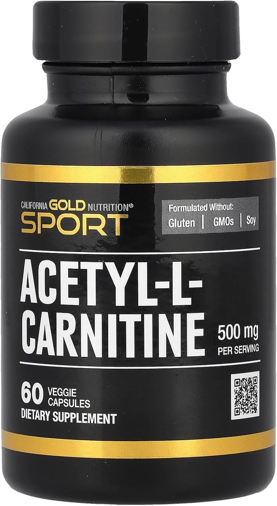 Kalifornien Gold Nutrition Acetyl-L-Carnitine, 500 mg, 60 Veggie Capsules