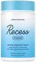 Recess Mood Powder, Calming Magnesium L-Threonate Blend med Passion Flower, L-Theanine, Electrolytes, Magnesium Calm Support Powder Supplement - Unflavored 28 Servering Tub
