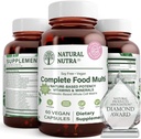 Natural Nutra Koko ruoka Complete Multivitamiini ja Mineraali naisille ja miehille, energia Booster, auttaa säilyttämään luun terveys täydentää, parantaa aivojen toimintaa ja ihoa, auttaa parantamaan vastustuskykyä 60 kapselia