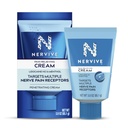 Nervive Pain Relieving Cream, Max Strength Non-Greasy Topical Pain Reliever Lidokaiinilla ja Mentol varpaille, jalat, sormet, kädet, jalat ja kädet, 3.0oz