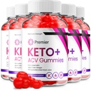 (5 pakkaus) Premier Keto ACV Gummies - Advanced Formula Premiere Keto Plus ACV Gummies Apple Siideri Viinietikka Premier ACV Ruokavalio Supplement Arvostelut Miehet Naiset (300 Gummies)