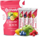 Elektrolyyttijauhe Ei sokeria Stevia Sweetened 100% Natural Hydration Packets - 20 kreivi natrium, kaliumsitraatti & magnesium L-treonaatti (5.64, Variety Pack)