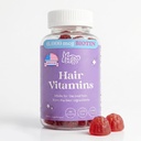 Hunny Bunny Hair Vitamin Biotin Gummies - Biotin Supplement med vitamin A, C, D, E, B6 - Hårtillväxt, Hud, Nail Vitamins - Non GMO, Gluten Free - 60 Gummies