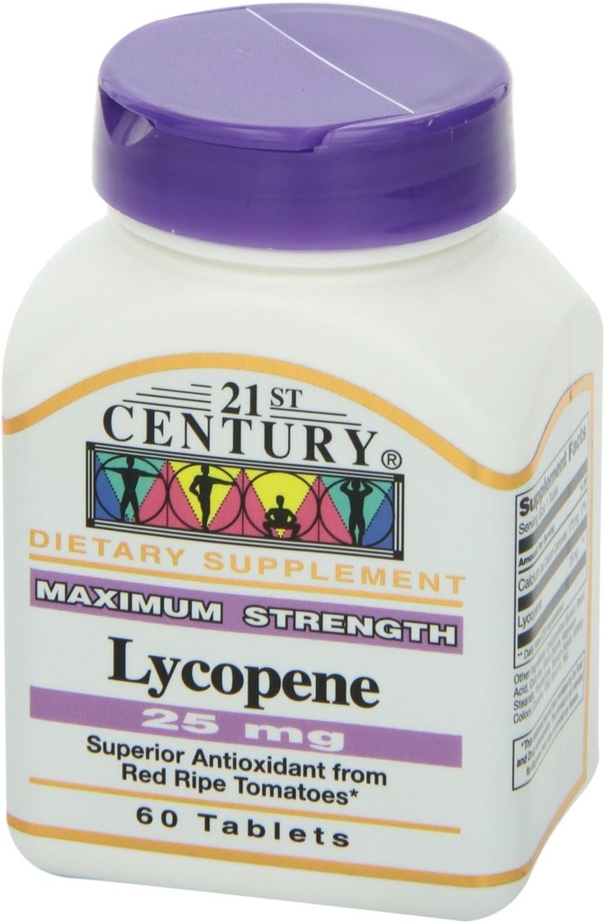 21st Century Lycopene 25mg, 60 tablettia (pakkaus 4)
