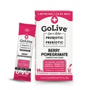 GoLive Prebiootti ja probiootti naisille, miehille, lapsille. Berry Pomegranaatti Synbioottijauhe w/ L- glutamiini, D3- vitamiini, elektrolyytit. Gut Health, Digestion, Metabolia, Immuniteetti 15-50B PMY.