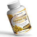 vibraxlabs Pumpkin Seed Oil - 100% Cold Pressed Pure 1000mg uuttaminen - Paras hiusten kasvua, Nuorempi näköinen iho ja kasvot, rakko Control Supplement, 60 Softgels