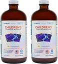 LIQUIDHEALTH Children's Complete Liquid Multivitamin for Kids, Toddlers - Essential Vitamins, Nutrients & Minerals, Immune Support, Gut Health - Made in the USA, Vegan, Non GMO, Sugar-Free (2 Pack)