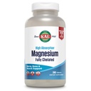 KAL Magnesium Glycinate Tabletit, täysin kelated, suuri imeytyminen Formula magnesium Bisglysinaatti Chelate Nerve, Lihas- ja luuterveyden tuki, vegaaninen, gluteeniton, arvo koko, 240 tablettia