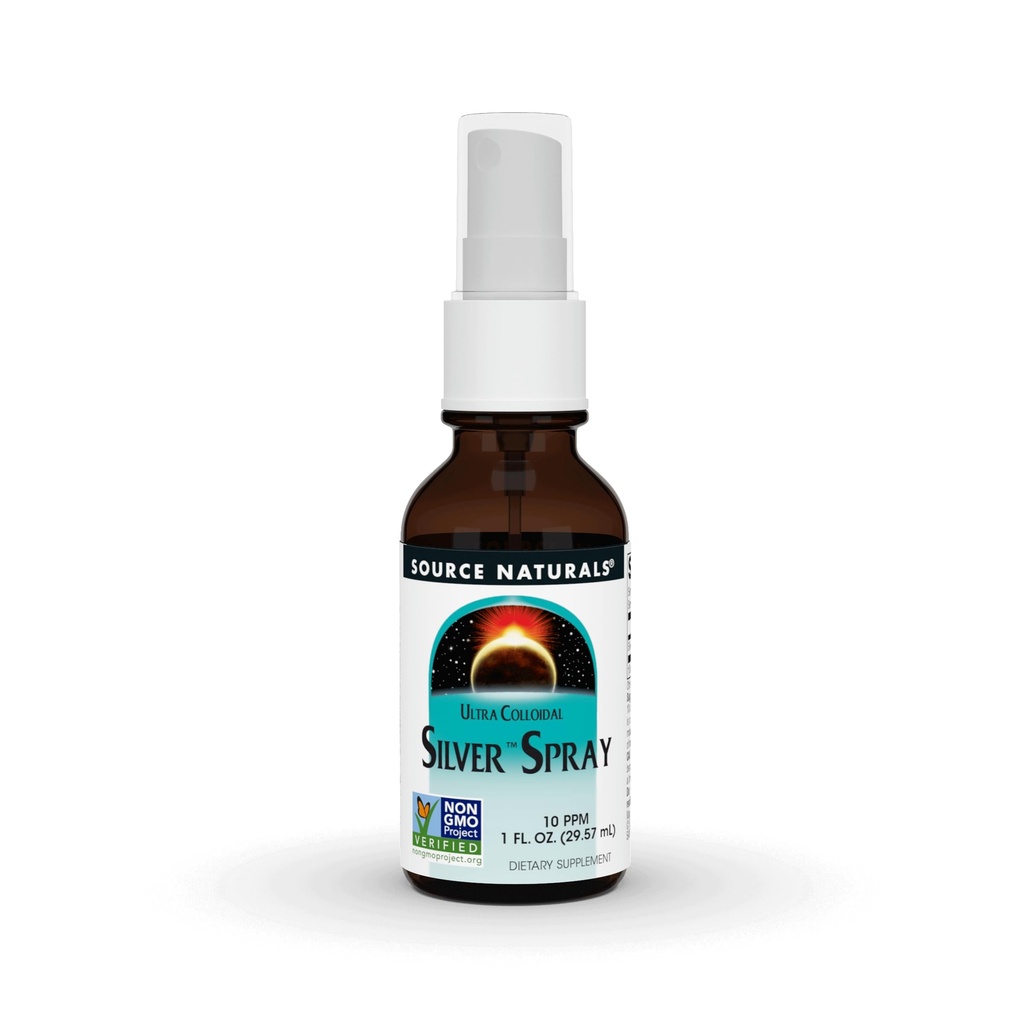 Lähde Naturals Ultrakolloidinen Silver Spray 10 ppm Wellness Support - 1 Fluid oz