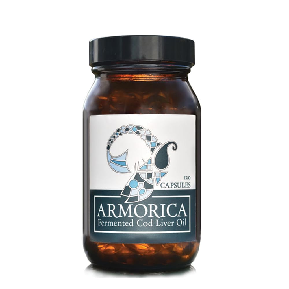 Fermentoitua turskaa Maksaöljy - kylmäkäsitelty, Lacto-Fermented & Raw Cod Liver Oil - Valmistettu yksinomaan Atlantin turskalla (Aromiton, 120 kapselia)