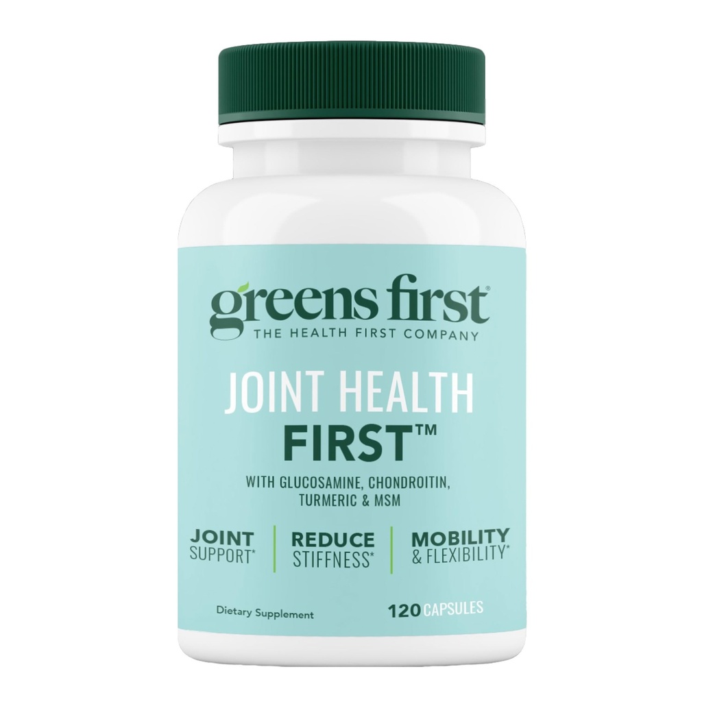 Greens First Joint Health First - Natural Joint Support Supplement with MSM, Turmeric, Ashwagandha, & Ginger - for Joint Support - non-GMO/Dairy-Free/Gluten-Free (120 Softgels)