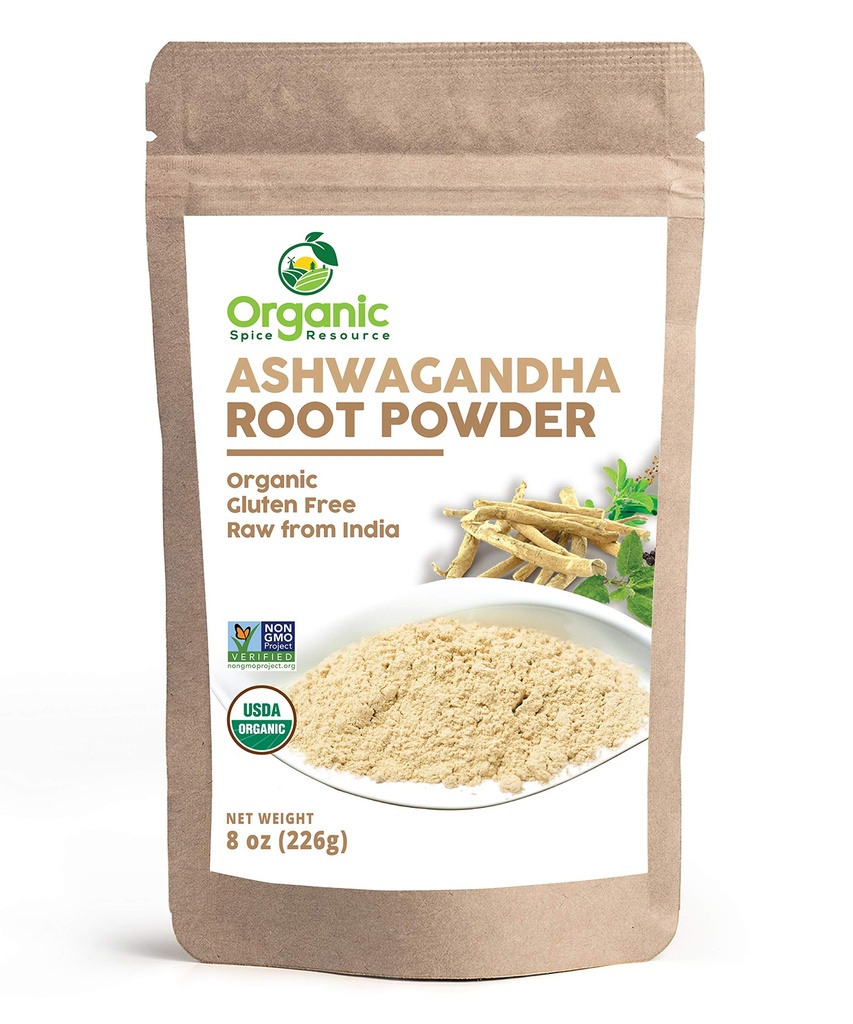 Organic Ashwagandha Root Powder -8 Ounce 
