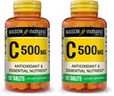 MASON NATURAL C 500 mg - tukee tervettä immuunijärjestelmää, antioksidantti ja Essential Ravintola, 100 tablettia (pakkaus 2)