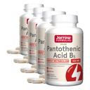 Jarrow Formulas Pantothenic Acid B5 500 mg - 100 Veggie Caps - Essential B Vitamin Dietary Supplement - Energiproduktion & Metabolism Support - 100 portioner (Pack of 4)