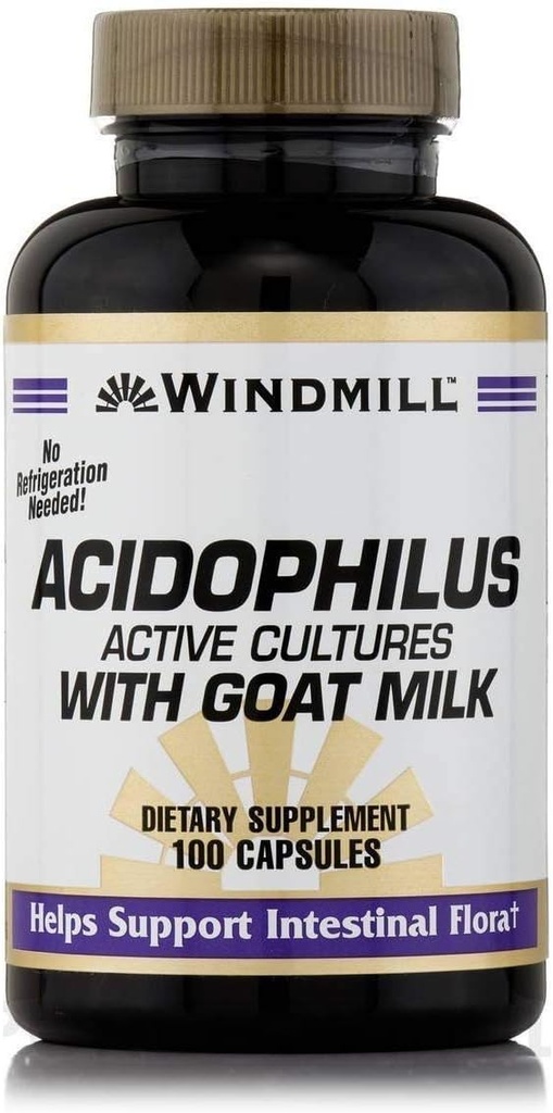 Acidophilus vuohenmaidon kanssa - 100 kapselia Windmillin mukaan