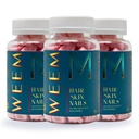 WEEM hiukset iho ja kynnet Gummies - tukee terveet hiukset - vegaaninen biotiini vitamiinit naisille ja miehille tukee nopeampaa hiusten kasvua, vahvemmat kynnet, terve iho, extra vahvuus (3)