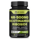 5in1+ Nikotinamidi Ribosidilisä Resveratrol, Quercetin, Turmeric, Rhodiola Rosea - 90