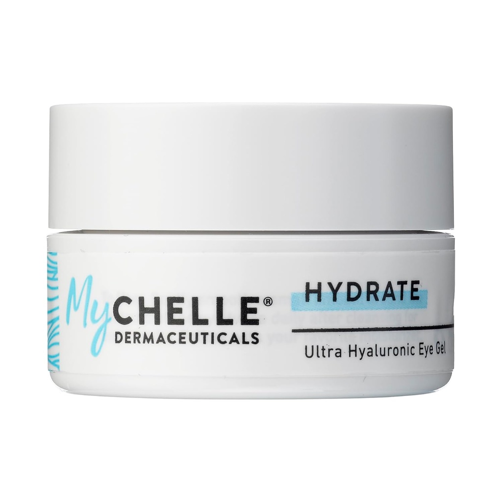 MyChelle Dermaceuticals Ultra Hyaluronic Eye Gel (0,45 Fl Oz) - Rich Hydration kuiva iho kanssa Vegan Hyaluronic Acid, Ohje Plump iho ja auttaa vähentämään ulkonäköä hienoja ryppyjä