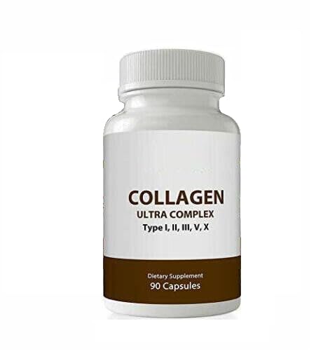 Ultra Premium Multi Collagen kapselit miehille ja naisille, puhdas hydrolysoitu kollageeni Peptidit, vitamiini täydentää hiukset, iho, kynnet, ja Joint Support (tyypit I, II, III, V, X,) 90 kapselit